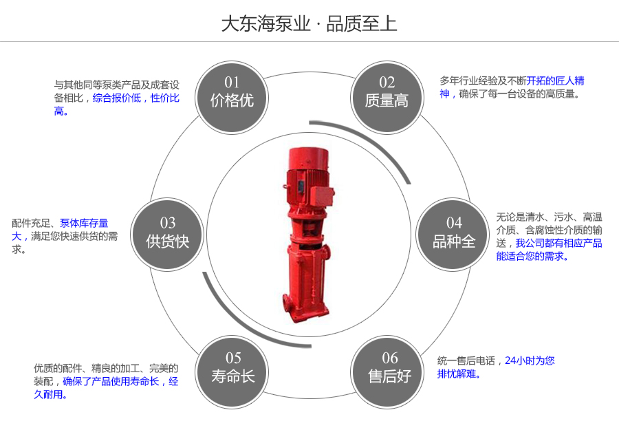 大東海泵業(yè)多級消防泵質(zhì)量保證圖