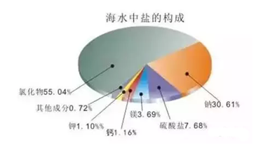 海水成分構成圖